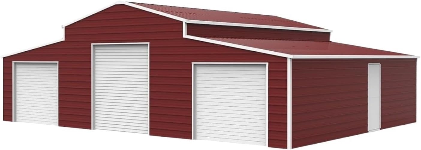 42x30 metal barn garage,42x30 metal barn garage pros cons,42x30 barn garage vs pole barn,Yuntu Rapid Drive barn garage review,heavy duty metal storage shed for RV,best metal barn garage for farm tools - detailed features and technical specifications