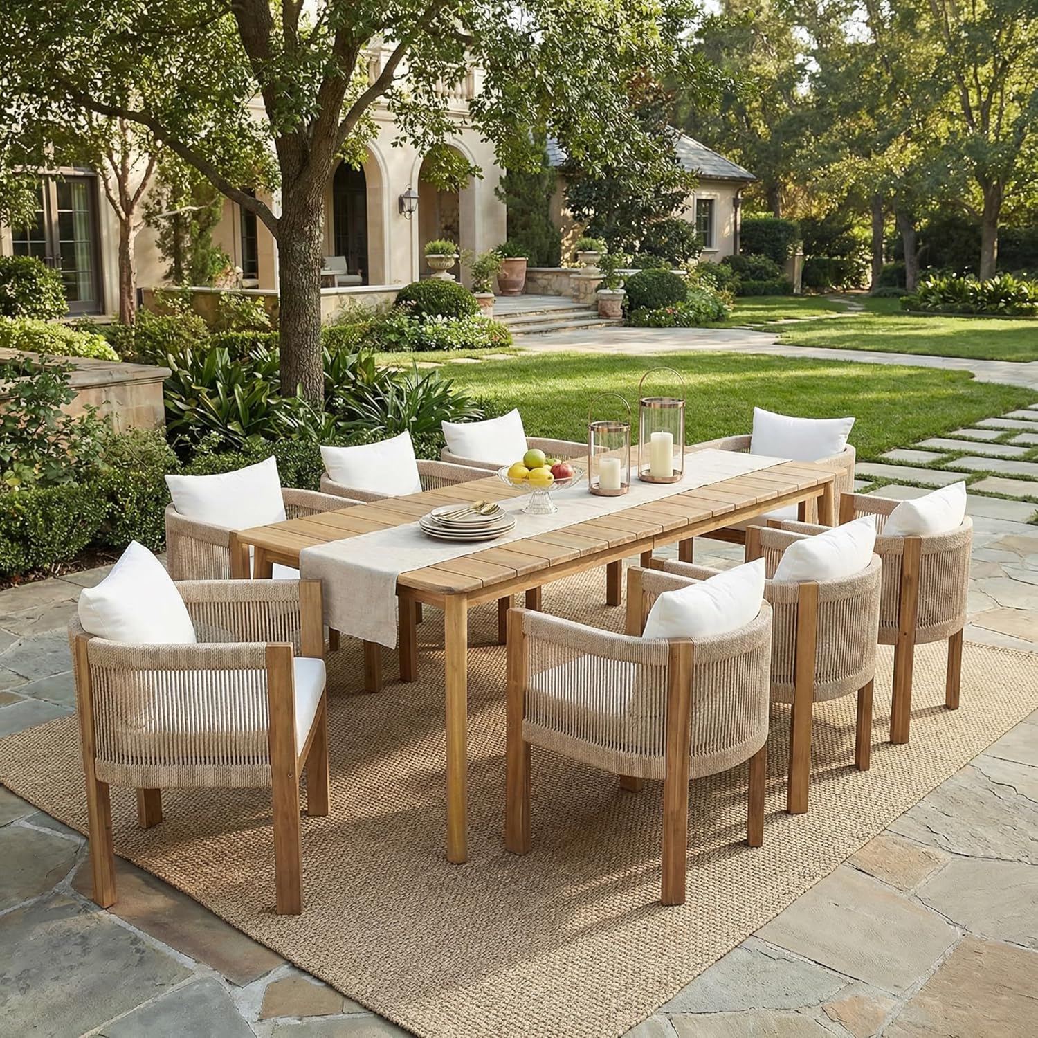 Christopher Knight Home Matera review - detailed features and technical specifications of acacia wood dining set