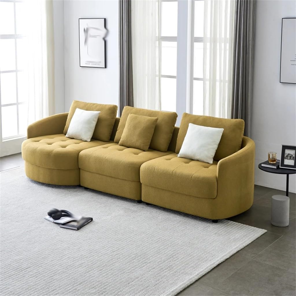 DUYHBAWRS 113 Fabric Sofa Review: Pros & Cons Worth Buying? 4 DUYHBAWRS 113 Fabric Sofa review,113 Fabric Sofa review and rating,DUYHBAWRS couch review honest opinion,mid century L-shape couch review pros cons,teddy fabric sofa review verdict,DUYHBAWRS sectional sofa review worth buying performance testing and real-world results