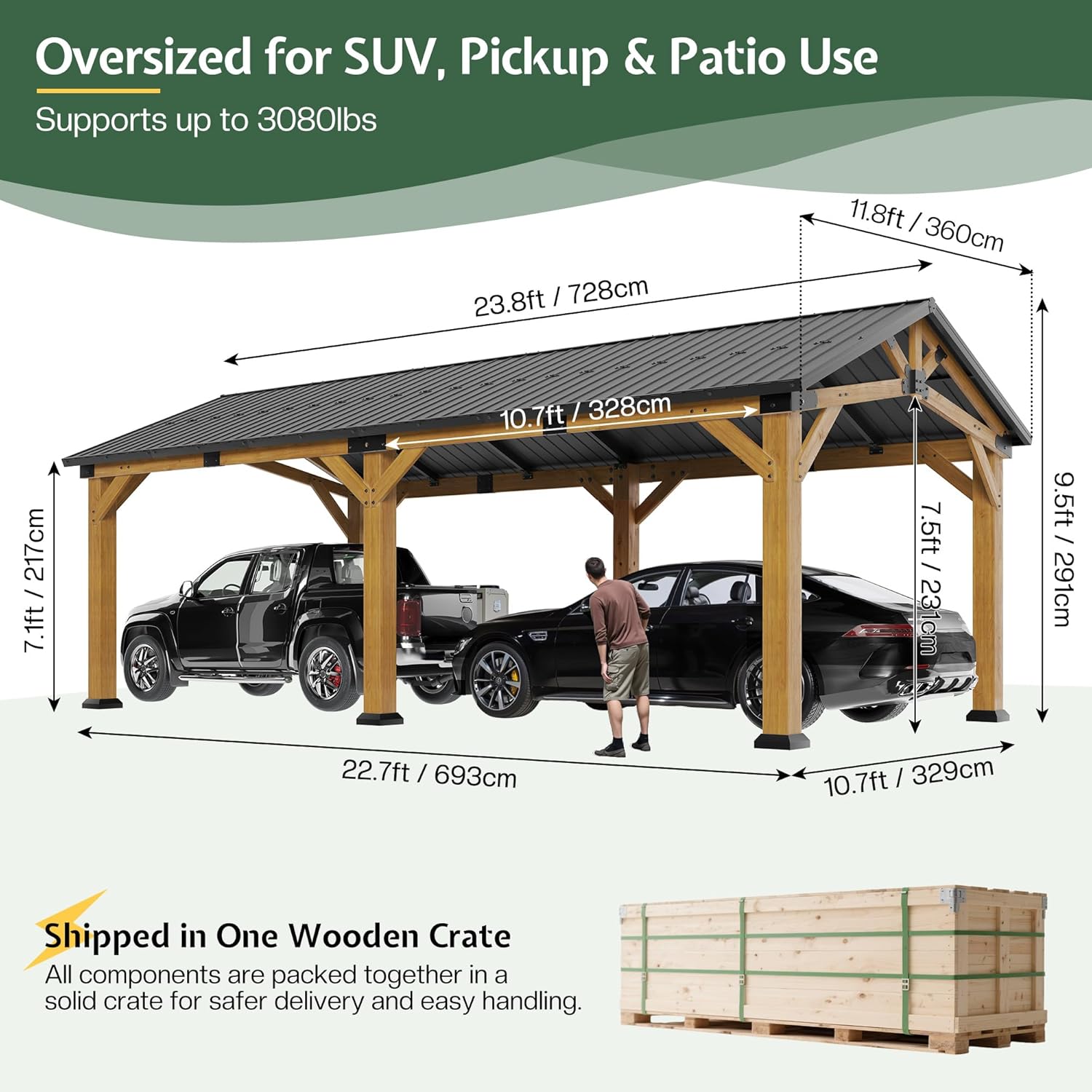 Jocisland 12x24 carport review,Jocisland wood carport review and rating,Jocisland 12x24 carport review pros cons,Jocisland carport review honest opinion,Jocisland cedar carport review verdict,Jocisland hardtop carport review worth buying unboxing and complete package contents