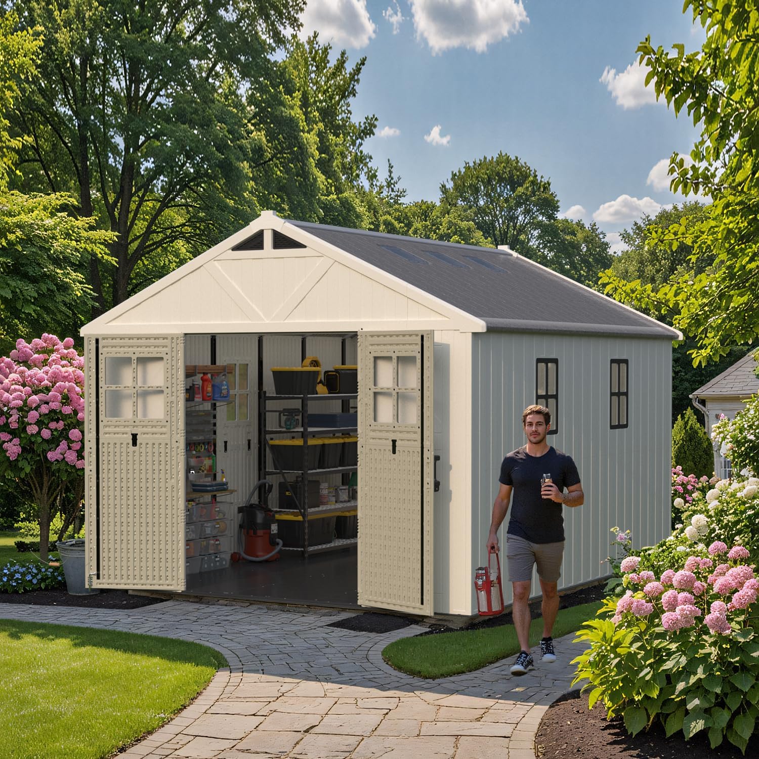 Patiowell 10x12 storage shed review,Patiowell 10x12 shed review and rating,Patiowell outdoor storage shed review pros cons,Patiowell plastic shed review verdict,is Patiowell 10x12 shed worth buying,Patiowell garden shed review honest opinion unboxing and complete package contents