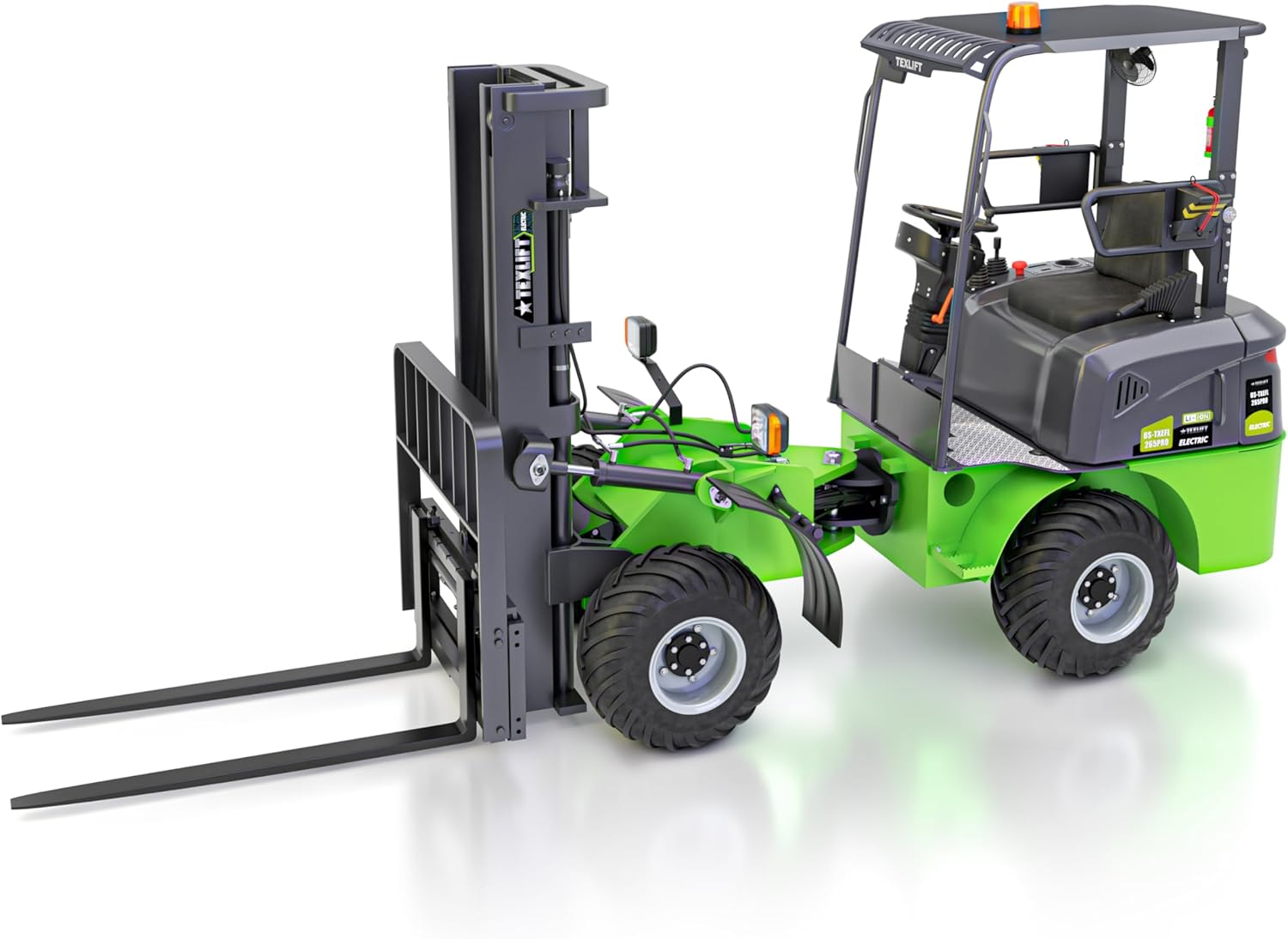 TEXLIFT all-terrain electric forklift review,best off-road electric forklift for construction sites,TEXLIFT 2650 lb forklift pros cons,TEXLIFT US-TXEFL265PRO vs standard forklifts,should I buy TEXLIFT electric pallet stacker,TEXLIFT lithium forklift worth buying - detailed features and technical specifications