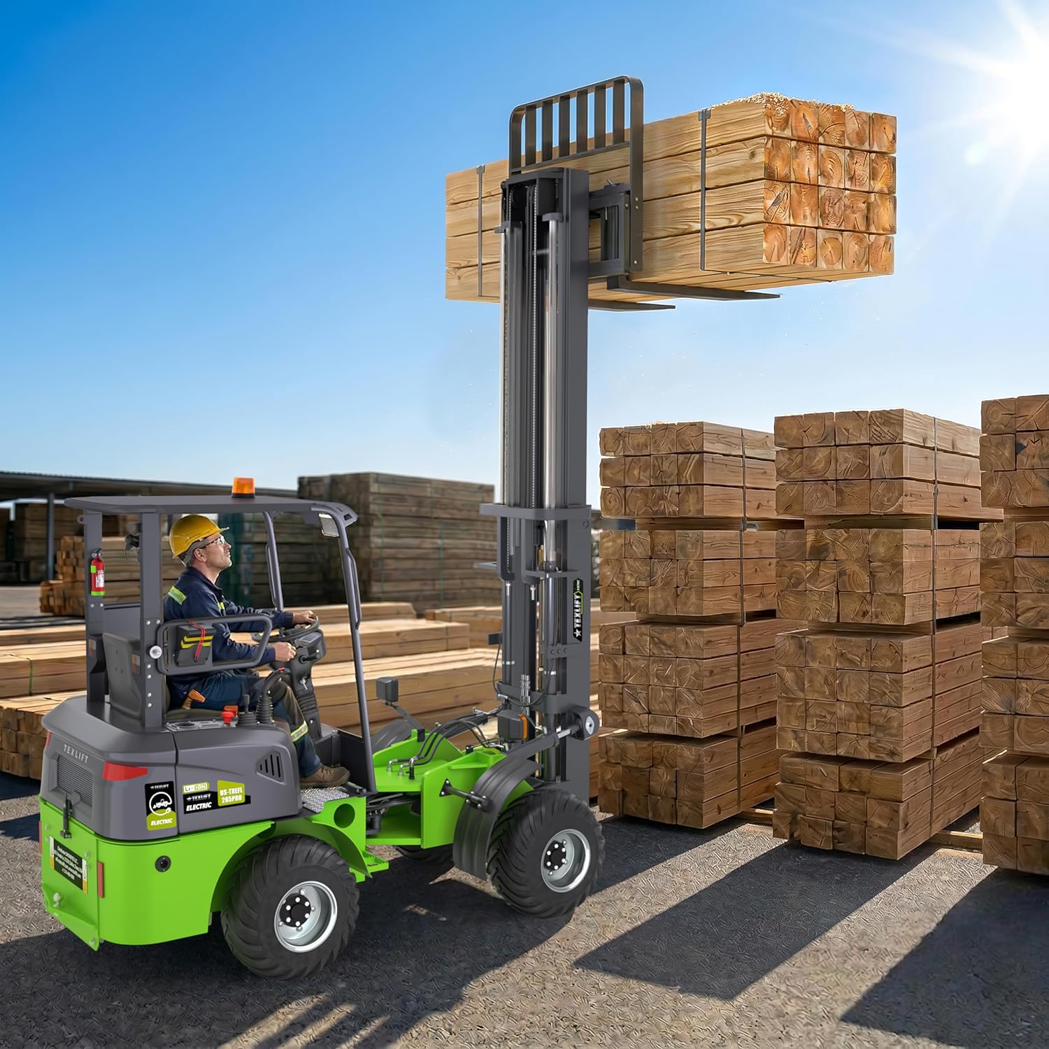 Step-by-step guide for TEXLIFT all-terrain electric forklift review,best off-road electric forklift for construction sites,TEXLIFT 2650 lb forklift pros cons,TEXLIFT US-TXEFL265PRO vs standard forklifts,should I buy TEXLIFT electric pallet stacker,TEXLIFT lithium forklift worth buying - complete tutorial