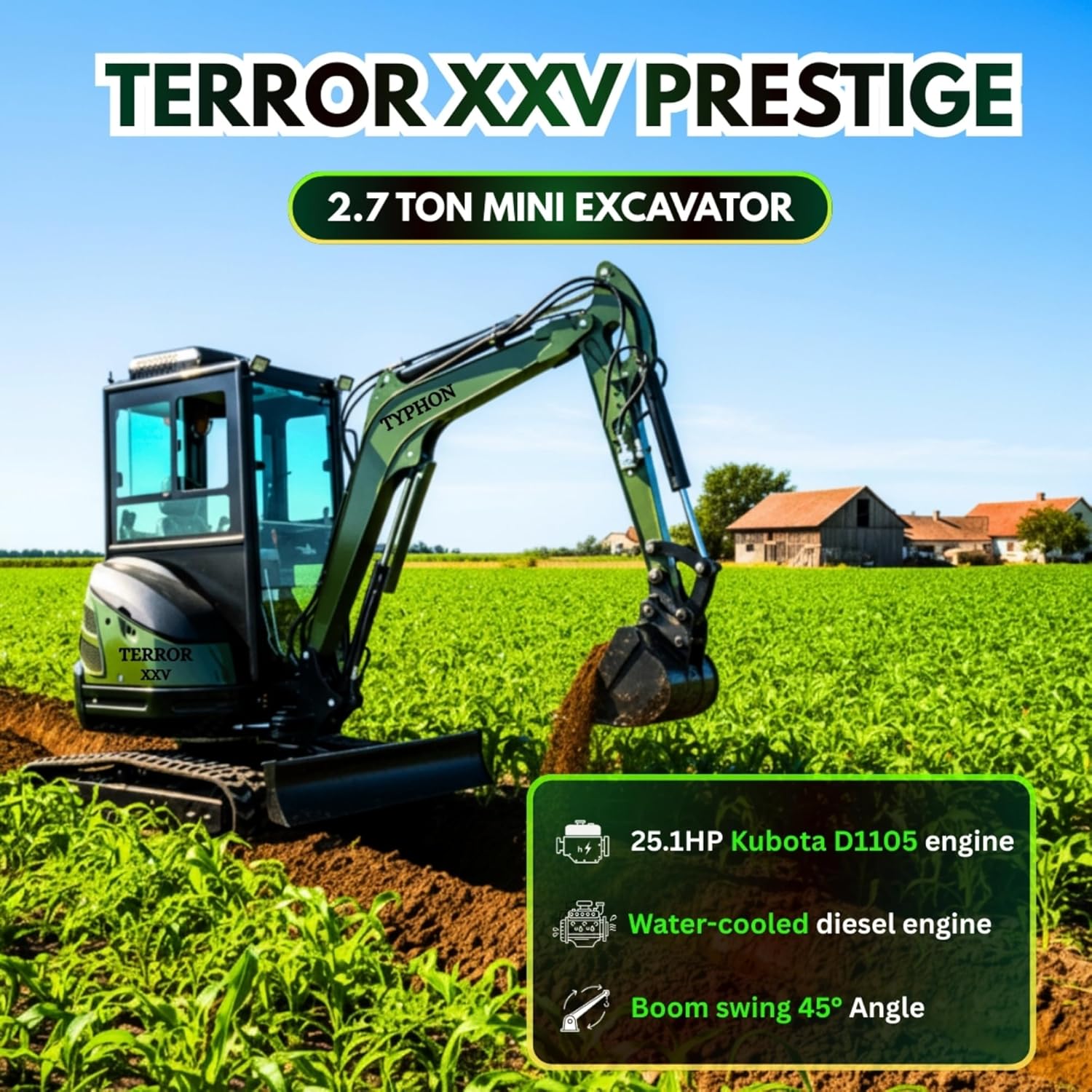 TYPHON TERROR XXV Mini Excavator Review: Honest Pros and Cons 3 Step-by-step guide for TYPHON TERROR XXV mini excavator review,TYPHON TERROR XXV vs alternatives,TYPHON TERROR XXV pros cons,should I buy TYPHON TERROR XXV,TYPHON TERROR XXV worth buying,best 2.7 ton mini excavator - complete tutorial