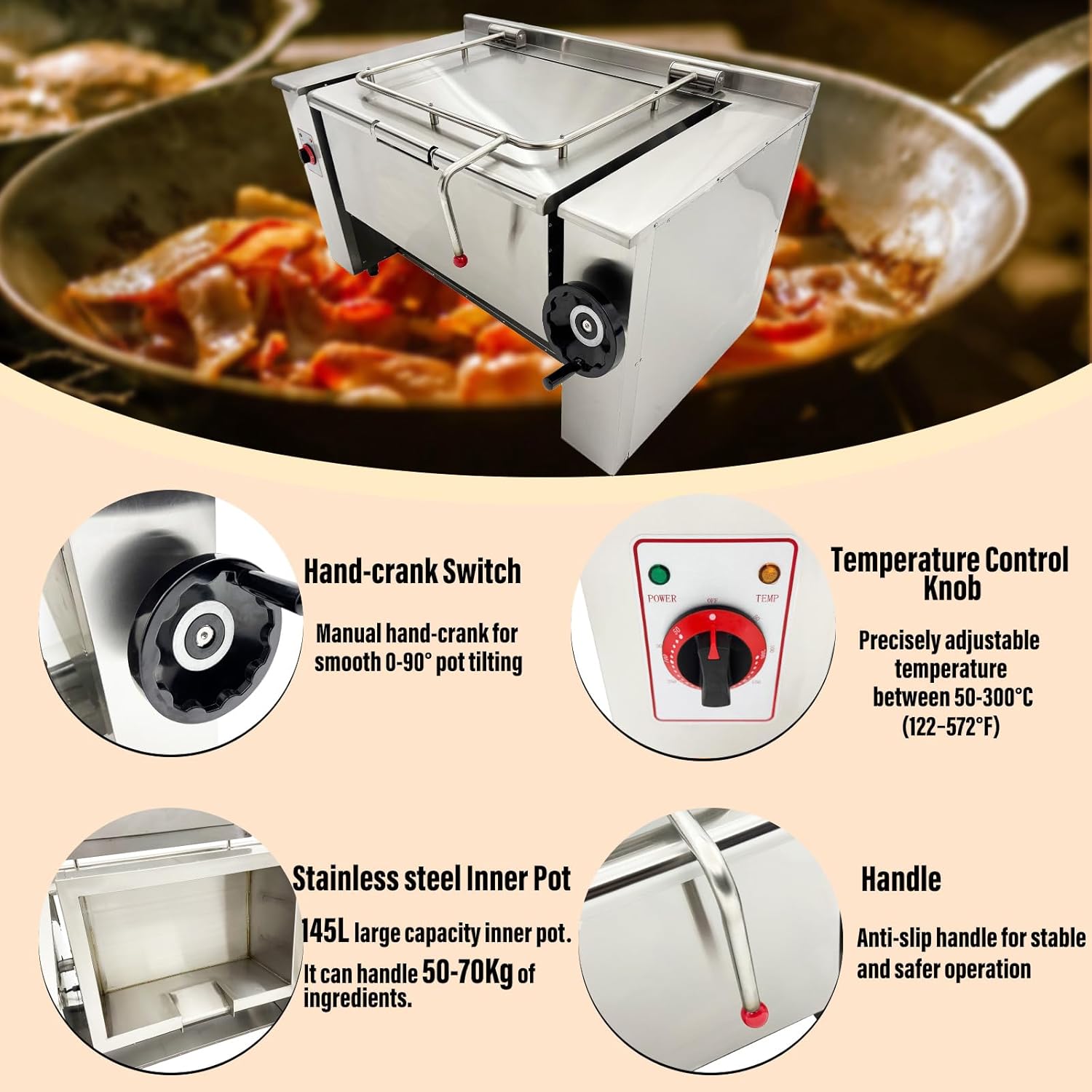 Step-by-step guide for WYDDDARY tilting braising pan review,commercial electric skillet review and rating,is WYDDDARY braising pan worth buying,tilting skillet review pros cons,WYDDDARY 38.3gal skillet review honest opinion,electric braising pan review verdict - complete tutorial