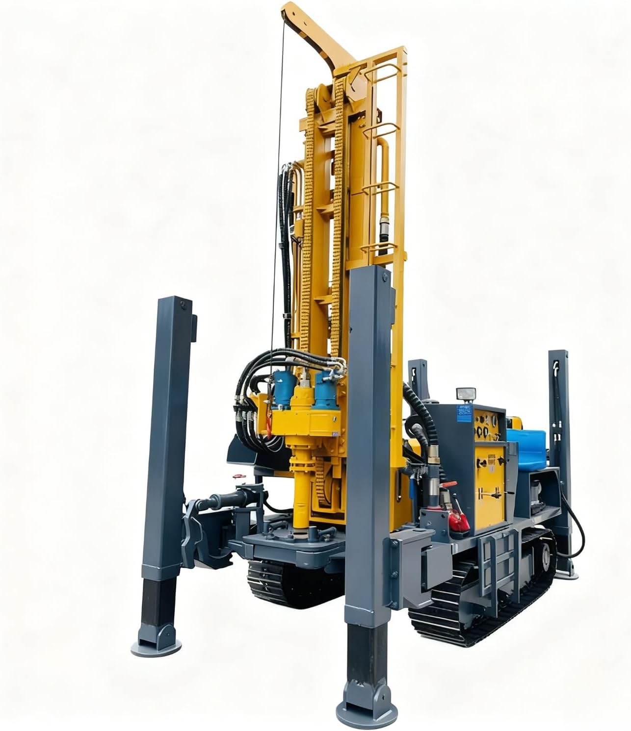 dual power water and air drilling rig,tracked hydraulic drilling rig,should I buy a dual power drilling rig,water and air drilling rig pros cons,best well drilling rig for homestead,dual power drilling rig worth buying - detailed features and technical specifications