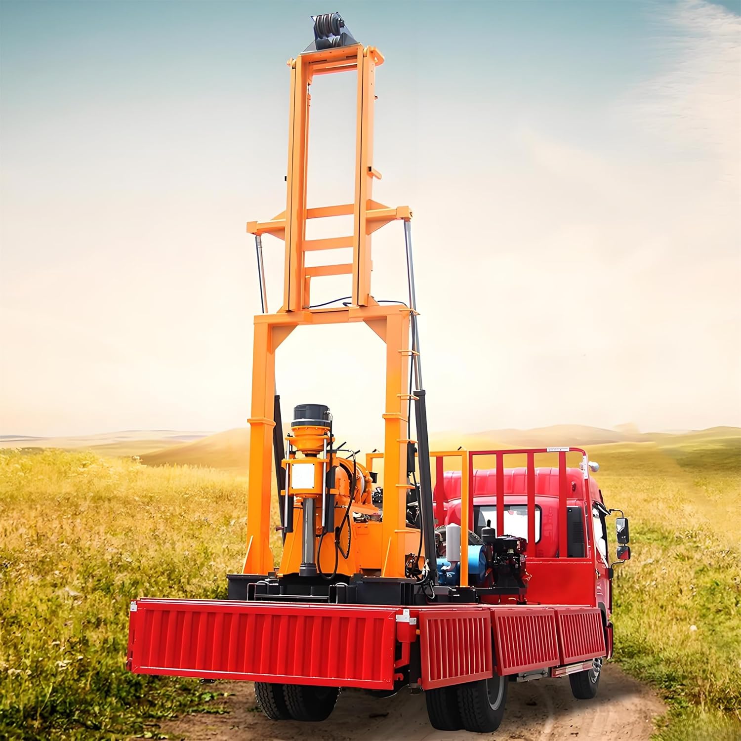 truck mounted water well drilling rig, water well drilling rig for sale, truck mounted borehole drilling machine, mobile water well drilling equipment, best truck mounted drilling rig, truck mounted water well drilling rig pros cons unboxing and complete package contents